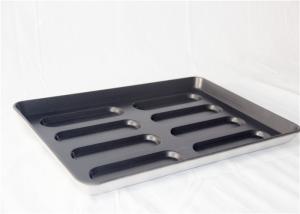 Wholesale Black Non Stick 8 Links Hot Dog Bun Baking Pan from china suppliers