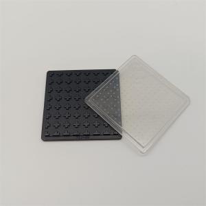 Wholesale 2 Inch PP Transparent Waffle Pack Chip Tray Lid For Transport Storage from china suppliers