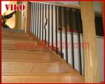 Wrought Iron Staircase VK110S Wrought Iron Handrail Tread Beech,Railing tempered