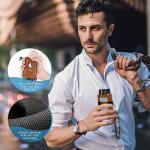 Fashion Style Custom PU Leather Slim RFID Blocking Smart Pop Up Credit Card