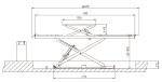 Hydraulic 3.5 Ton Garage Car Scissor Lift 1800mm Double Level Scissor Alignment