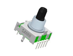 Wholesale Channel Selecting Band Digital Rotary Switch 17mm Vertical Type RS171 from china suppliers