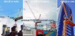 D4522 1.6*3m Mast Luffing Tower Crane 6tons Load Capacity Mast Height 25.5m