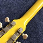 Wholesale and Hot selling OEM studio electric guitar yellow color one piece
