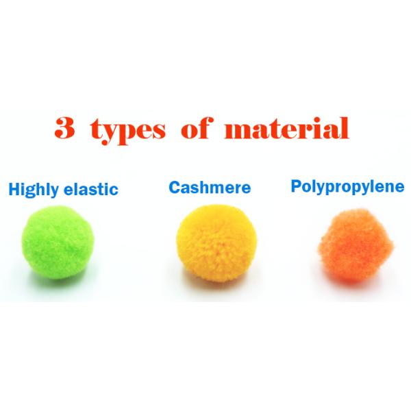 10mm ~40mm assorted color & sizes round shape soft Pom pom ball for children hand-crafted material