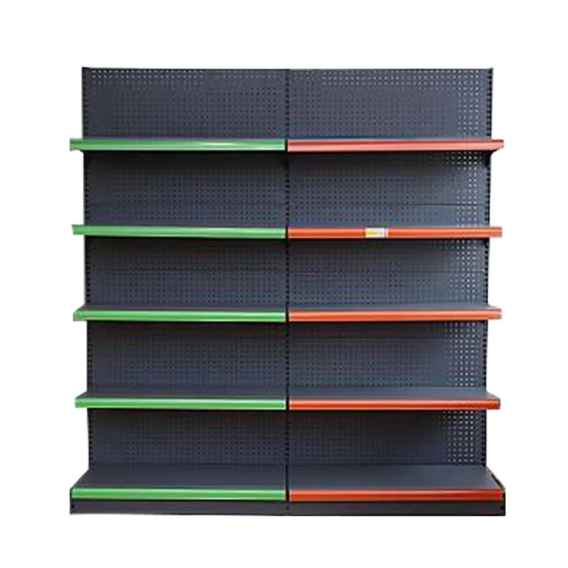 Hot Sale Environmental Protection customization double sided supermarket shelves