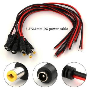 Wholesale 5.5x2.1mm DC Power Cord 1m 2m 3m Power Adapter Extension Cable For CCTV Camera from china suppliers