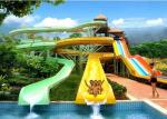 Spiral Water Slides For Holiday Resort Water Park Equipment Combination Water