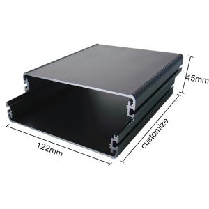 Wholesale W122mm x H45mm Led Driver Aluminum Extrusion Enclosure / Extruded Aluminum Housing from china suppliers