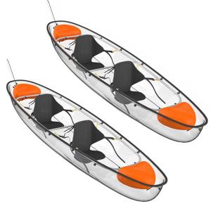 Wholesale Crystal Double Composite Clear Plastic Kayak Florida Paddle Board Catamaran from china suppliers