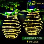 60LEDs Hanging Pineapple Solar Lantern