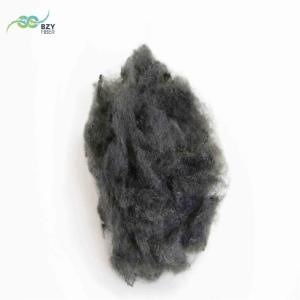 Wholesale 6D Hollow Recycled Polyester Staple Fiber Non Siliconized Gray Black PSF from china suppliers