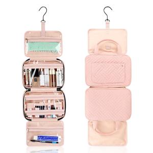 Wholesale Hanging Custom Toiletry Bag Travel Pink Camping Carry On 7.4x3x11 Inch from china suppliers
