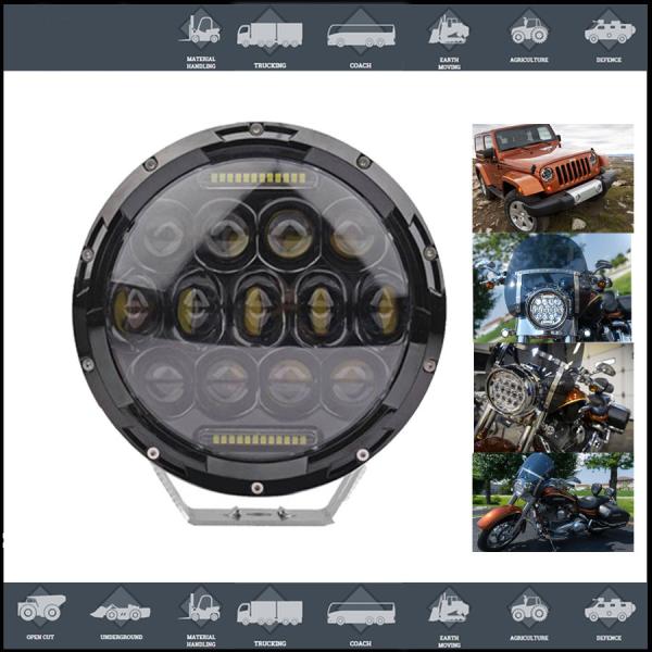 7 Inch 75W LED Driving Lights 3200LM High Bream / 2000lm Low Beam Round Shape Jeep Fog lights