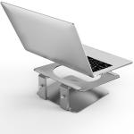 147mm Adjustable Height Aluminium Laptop Stand For 17.3 inch Solid