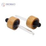 Natural Bamboo Color Dropper Cap 20/400 20mm Child Resistant Closure