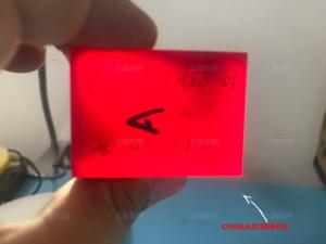 Wholesale Red Color Titanium Doped Sapphire Doped Sapphire Single Crystal Lens For Laser Device from china suppliers