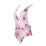 Tiered Layer Tie a Knot Front Top With Low waist Bikini swimsuit high cut