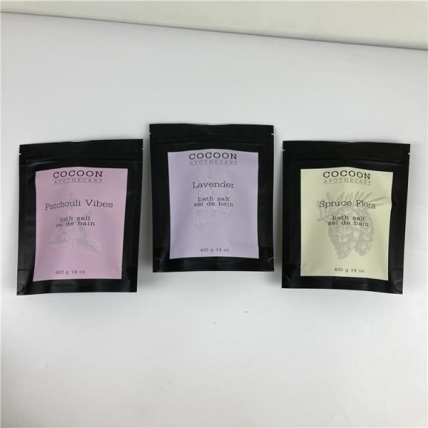 32 Oz Bath Salt Foil Pouch Packaging Resealable Stand Up Bag / 250g Coffee Body