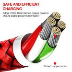 Durable Nylon Braided USB Cable Type C USB A To USB C Wire