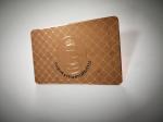Copper 0.5mm Business Membership Card Shinny Frosted