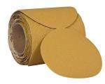 6" 5" PSA Hook Loop Sandpaper Sanding Disc / Gold Aluminum Oxide Grain