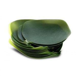China Flexible silicone dish plate silicone leaf plate pan FDA approved on sale