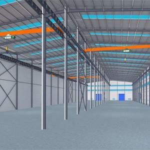 Wholesale Hot Dip Galvanized Steel Workshop Construction With Roof And Wall Panel from china suppliers