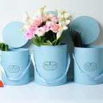 Customized Square Tube Circle Round Hat Flower Gift Packing Box With Lid