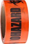 Biohazard Warning Tape with Black Imprint, Legend "Biohazard" (with Logo), 55 yd