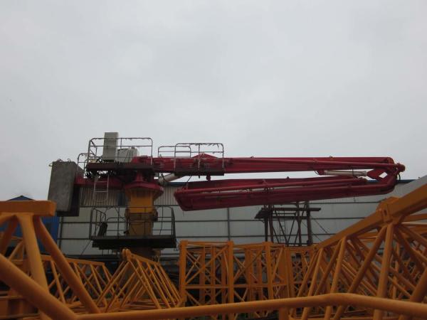 Quality Easy Installation Climbing Concrete Placing Boom With Large Circular Arc for sale