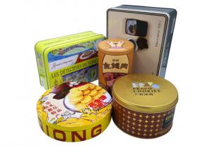 Wholesale OEM 0.3.5mm Thickness Square Biscuit Tin Box Bling Printed from china suppliers