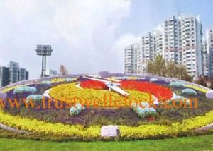 Wholesale city floral clocks with special large movement motor weather proof water raine proof maintenance free from china suppliers