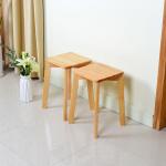 ODM Rubber Wood 29.5cm Length High Learning Stool NC Painting