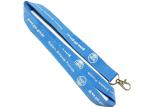Blue Metal Hook Custom Polyester Lanyards Trade Export Environmental Protection