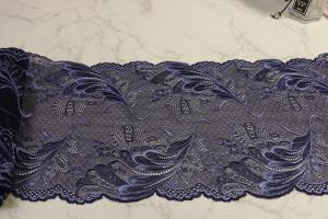Wholesale Navy Blue Lingerie Lace Trim 8.85in Width For Multiapplication from china suppliers