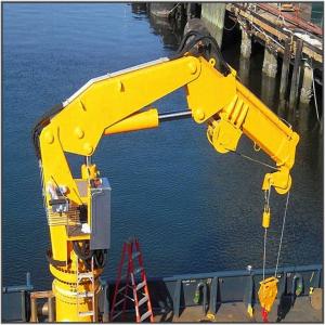 China Knuckle Boom Crane Operator Jobs of winches Hydraulic Marine Ship Crane on sale