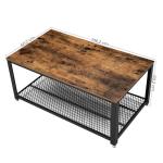 Particleboard Coffee Table For Sale, Coffee Table With Shelf, Rustic Coffee