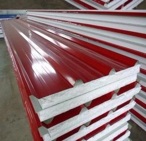 Wholesale Thermal Insulated Sandwich Panel / Prefabricated Pu Sandwich Panel Cladding from china suppliers