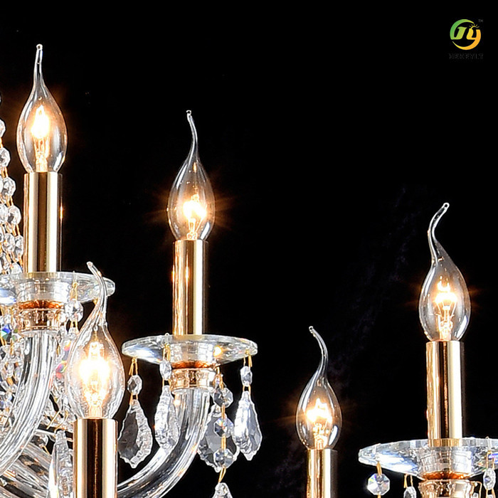 Modern Atmosphere Candle Crystal Lamp Hardware D750 X H800