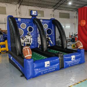 Wholesale Outdoor Kids Inflatable Rugby Toss Throwing Game Inflatable Rugby Target Cage Shooting Interactive Game from china suppliers