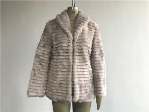 China Warm Ladies' Mink Faux Fur Reverse Collar Coat / Faux Fur Jacket TW67737 on sale