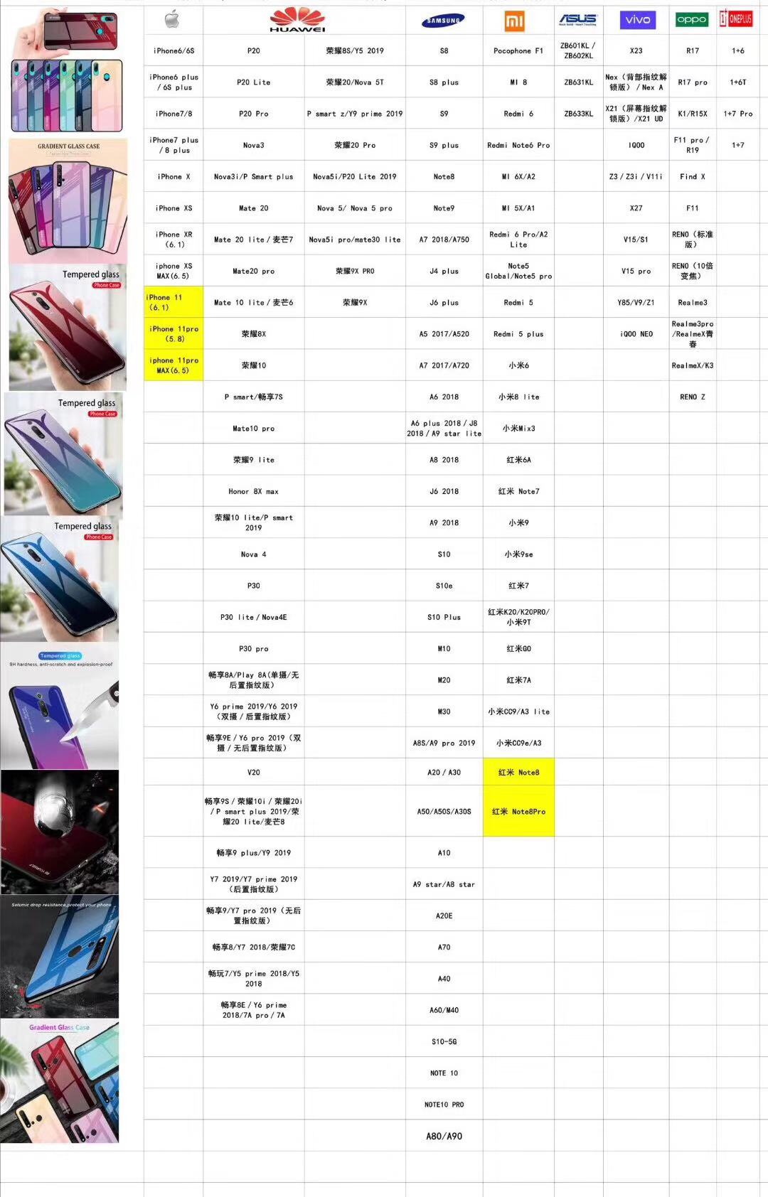 Tempered Glass TPU Shockproof Case For IPhone 11 Pro Max Fashionable And Durable