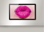Black Loop Tft Wall Mounted Advertising Display 43'' x2 3g 4g Wifi MP4 Player