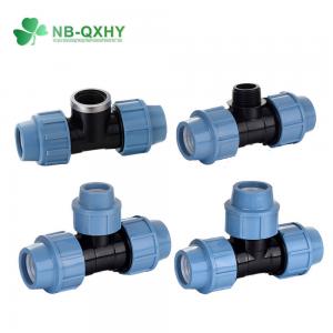 Wholesale 16mm to 110mm 1/2 to 4 Equal PP Pipe Fitting Plastic Elbow Tee Compression Fittings from china suppliers
