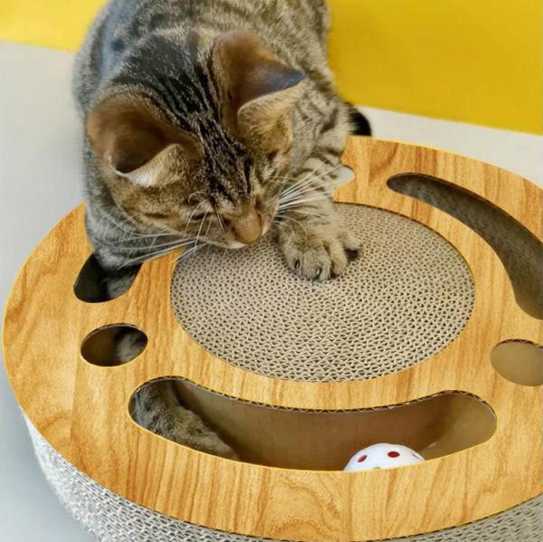 Wooden Cat Toy Ball 5.5*33cm Cute Luxury Style for Interactive Play and