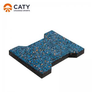 Wholesale H Shape Interlocking Rubber Pavers 20-50mm Anti Slip For Playground from china suppliers