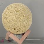 LED small wood cane twine Table Lamps Wicker lamp creative small table lamp(WH