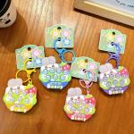 Food Grade Silicone Toys Keychain Cloud Shaped Hamster Game Keychain