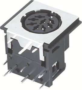 Wholesale Mini Din Connector 8pin female Socket S terminal from china suppliers